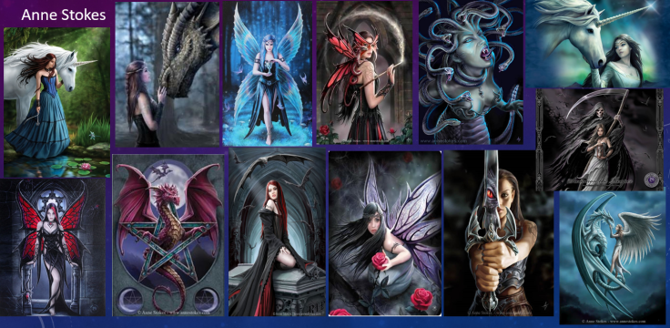 Anne stokes artist moodbord resech