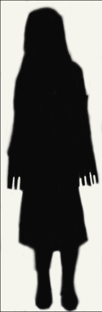 mother gothal characher design silhouette